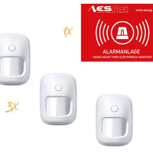 LUPUS - PIR Bewegungsmelder V2 3er SET