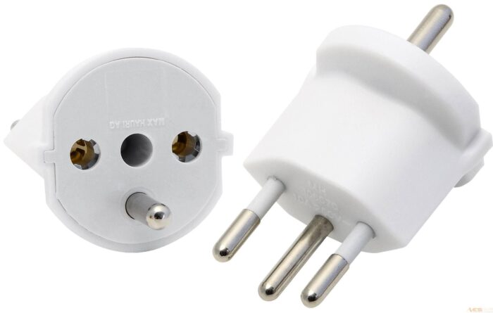 Fix-Adapter D Schuko / CH 3-polig