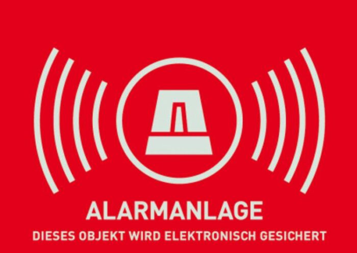 Warnaufkleber Alarm (ohne ABUS-Logo) 74 x 52