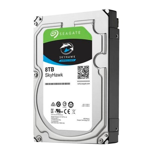 Seagate Skyhawk Festplatte - Kapazität 8 TB - SATA-Schnittstelle 6 GB/s - Modell ST8000VX004 - Speziell für Videorekorder - Lose